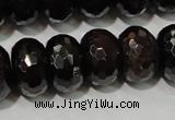 CGA461 15.5 inches 8*12mm faceted rondelle natural red garnet beads
