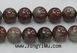 CGA50 15.5 inches 10mm round red green garnet gemstone beads