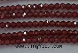 CGA515 15.5 inches 2*2.5mm faceted rondelle red garnet beads