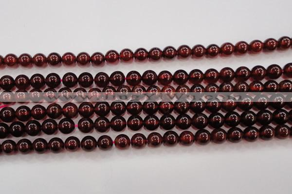 CGA605 15.5 inches 8mm A+ grade round natural orange garnet beads