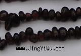 CGA652 15.5 inches 4*6mm nuggets red garnet gemstone beads