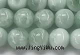 CGA901 15.5 inches 6mm round green angel skin gemstone beads