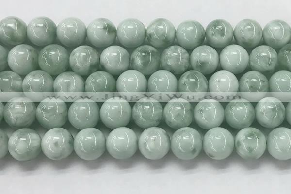 CGA905 15.5 inches 14mm round green angel skin gemstone beads
