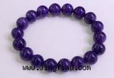CGB2563 7.5 inches 10mm round charoite gemstone beaded bracelets