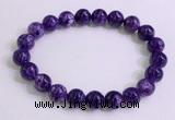 CGB2571 7.5 inches 9mm round charoite gemstone beaded bracelets