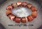CGB3016 7.5 inches 13*16mm - 15*19mm tube agate bracelet