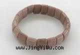 CGB3393 7.5 inches 10*15mm rectangle rhodochrosite bracelets