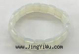 CGB3424 7.5 inches 12*15mm faceted rectangle opal bracelets