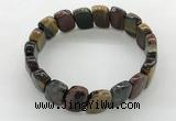 CGB3451 7.5 inches 10*15mm faceted marquise mixed tiger eye bracelets