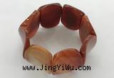 CGB3503 7.5 inches 30*40mm oval agate bracelets wholesale