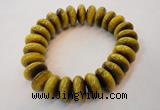 CGB450 8 inches 7*15mm rondelle yellow tiger eye gemstone bracelet wholesale