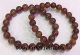 CGB4626 8mm - 9mm round red rutilated quartz beaded bracelets