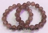 CGB4643 12mm - 13mm round red rutilated quartz beaded bracelets