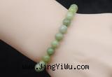 CGB5008 6mm, 8mm round China jade beads stretchy bracelets