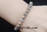 CGB5051 6mm, 8mm round feldspar beads stretchy bracelets