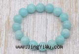 CGB5320 10mm, 12mm round amazonite beads stretchy bracelets