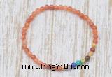 CGB7031 7 chakra 4mm fire agate beaded meditation yoga bracelets