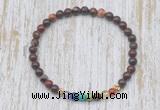 CGB7067 7 chakra 4mm brecciated jasper beaded meditation yoga bracelets