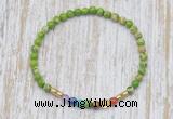 CGB7082 7 chakra 4mm sea sediment jasper beaded meditation yoga bracelets