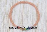 CGB7106 7 chakra 4mm sunstone beaded meditation yoga bracelets