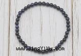 CGB7206 4mm tiny purple tiger eye beaded meditation yoga bracelets
