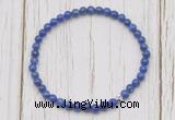 CGB7215 4mm tiny lapis lazuli beaded meditation yoga bracelets
