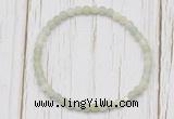 CGB7240 4mm tiny New jade beaded meditation yoga bracelets