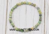 CGB7245 4mm tiny Australia chrysoprase beaded meditation yoga bracelets