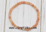 CGB7247 4mm tiny red aventurine beaded meditation yoga bracelets