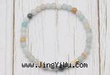 CGB7251 4mm tiny amazonite beaded meditation yoga bracelets