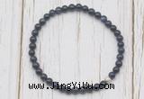 CGB7258 4mm tiny blue goldstone beaded meditation yoga bracelets