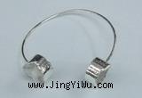 CGB726 15mm coin druzy agate gemstone bangles wholesale