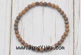 CGB7274 4mm tiny elephant skin jasper beaded meditation yoga bracelets