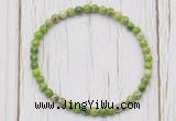 CGB7282 4mm tiny sea sediment jasper beaded meditation yoga bracelets