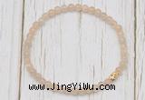 CGB7302 4mm tiny moonstone beaded meditation yoga bracelets