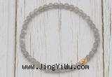 CGB7305 4mm tiny labradorite beaded meditation yoga bracelets