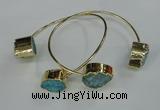 CGB750 13*18mm - 15*20mm teardrop druzy agate gemstone bangles