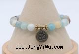 CGB7793 8mm amazonite bead with luckly charm bracelets wholesale