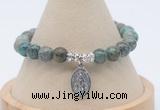 CGB7795 8mm African turquoise bead with luckly charm bracelets