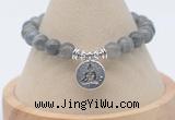 CGB7825 8mm labradorite gemstone bead with luckly charm bracelets