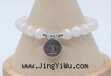 CGB7830 8mm Tibetan agate bead with luckly charm bracelets