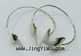 CGB795 18*25mm - 22*28mm teeth-shaped shell bangles wholesale