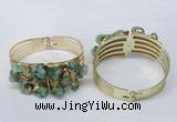 CGB827 30*68mm - 30*70mm druzy agate gemstone bangles wholeasale