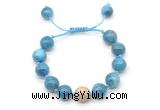 CGB8643 12mm round apatite adjustable macrame bracelets