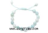 CGB8654 8mm,10mm round amazonite adjustable macrame bracelets