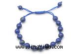 CGB8780 8mm,10mm round lapis lazuli adjustable macrame bracelets