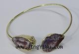 CGB882 13*18mm - 20*25mm freeform druzy agate gemstone bangles