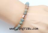 CGB9250 8mm, 10mm serpentine jasper & drum hematite power beads bracelets