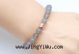 CGB9261 8mm, 10mm grey agate & drum hematite power beads bracelets