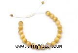 CGB9499 8mm, 10mm golden tiger eye & cross hematite adjustable bracelets